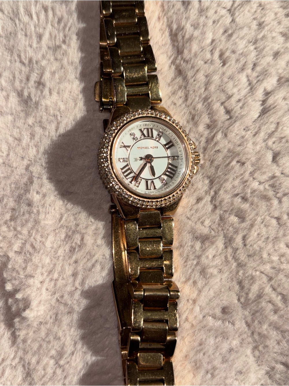 Michael Kors Gold Crystal Accent Women's Bracelet Watch